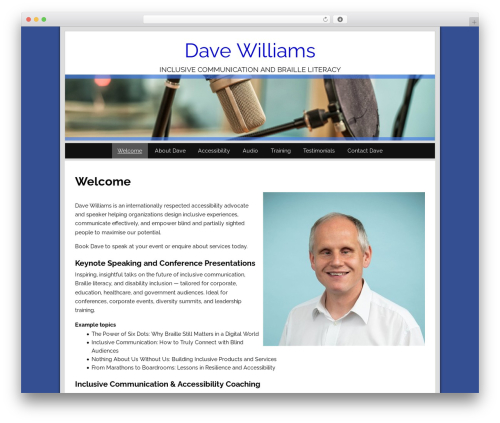 Universal WordPress theme - davewilliams.co.uk