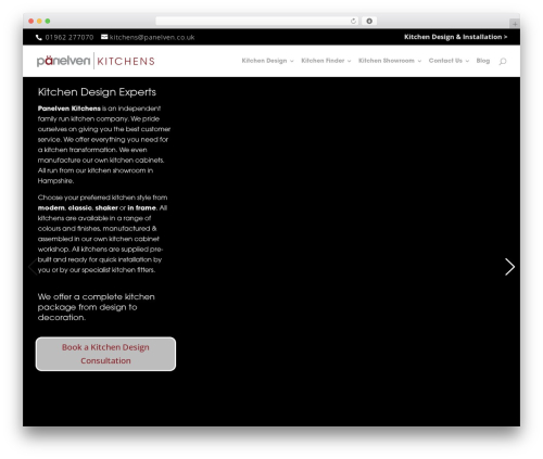 WordPress theme Divi - panelven-kitchens.co.uk