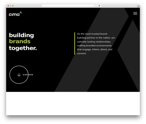 WordPress theme Cima - cimabrands.net