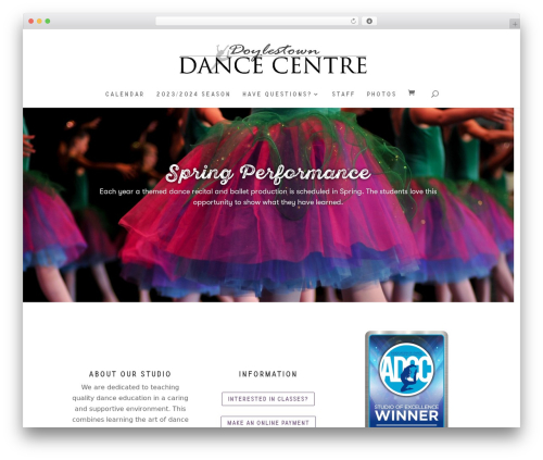 WordPress theme Divi - doylestowndance.com