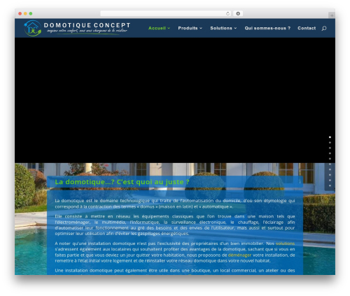 WordPress theme Divi - domotique-concept.ch