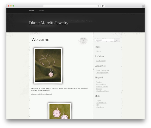 WordPress theme Elegant Grunge - dianemerritt.com