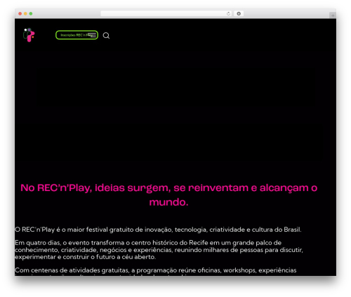 WordPress theme Prisma - recnplay.pe