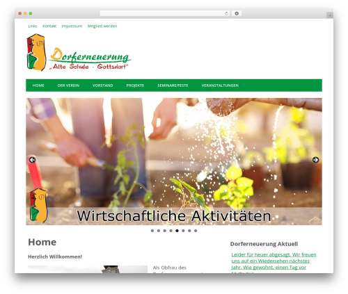 WordPress website theme Minimize Pro - dorferneuerung-gottsdorf.at