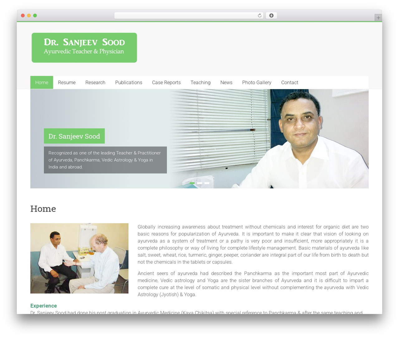 Accelerate top WordPress theme - drsanjeevsood.com