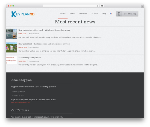 Appdev WordPress theme - keyplan3d.com
