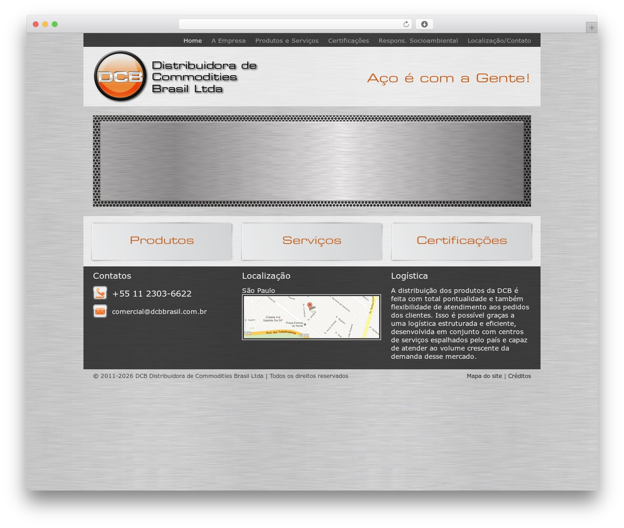 DCB WordPress theme - dcbbrasil.com.br
