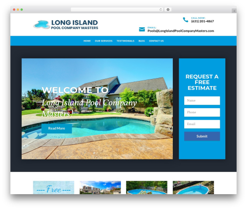 Divi WordPress theme - longislandpoolcompanymasters.com