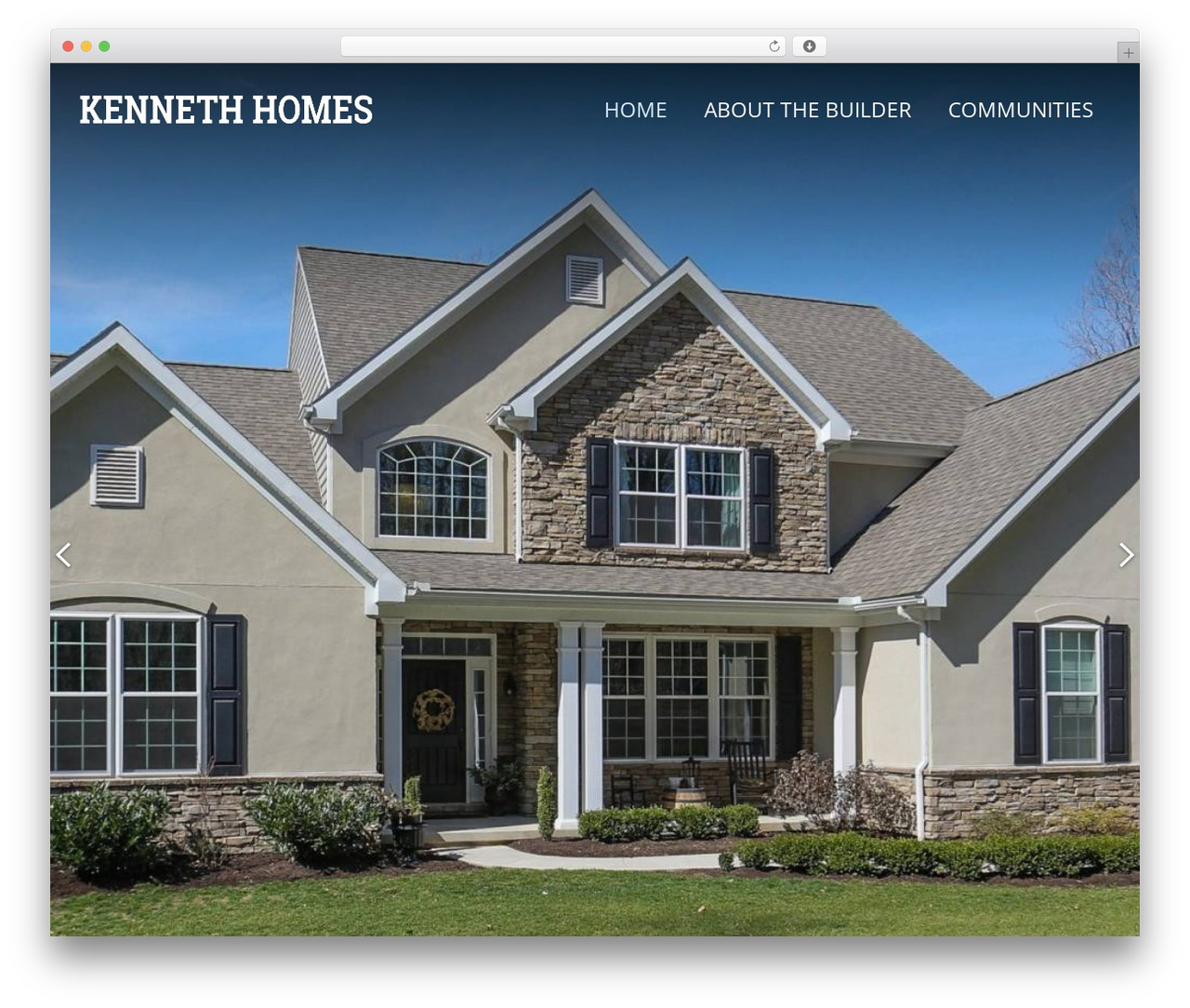 Kenneth Homes theme WordPress - kennethhomes.net