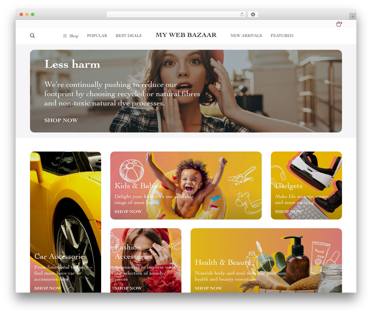 Rockwell Child WordPress ecommerce theme - mywebbazaar.shop