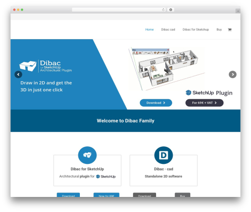WordPress theme Impreza - dibac.com
