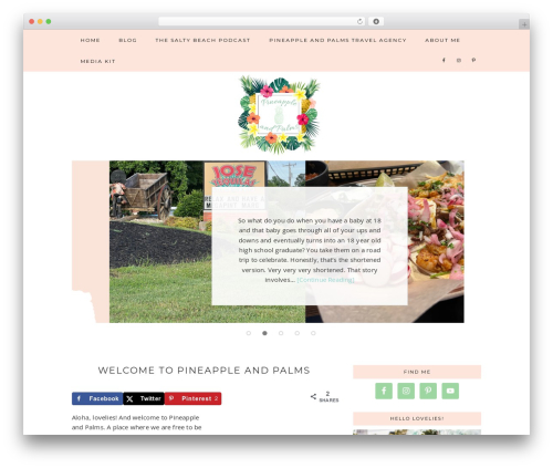 WordPress theme Genesis - pineappleandpalms.com