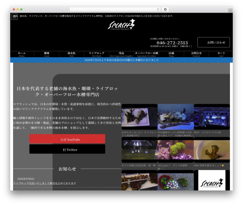 WordPress theme Lightning - splash-aqua.com