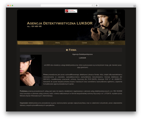 WordPress theme Site1 - detektyw-luksor.pl