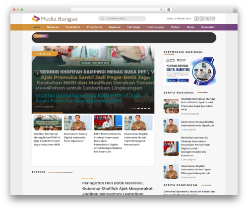 WordPress website theme MediaWP - Versi Basic - mediabangsa.co.id