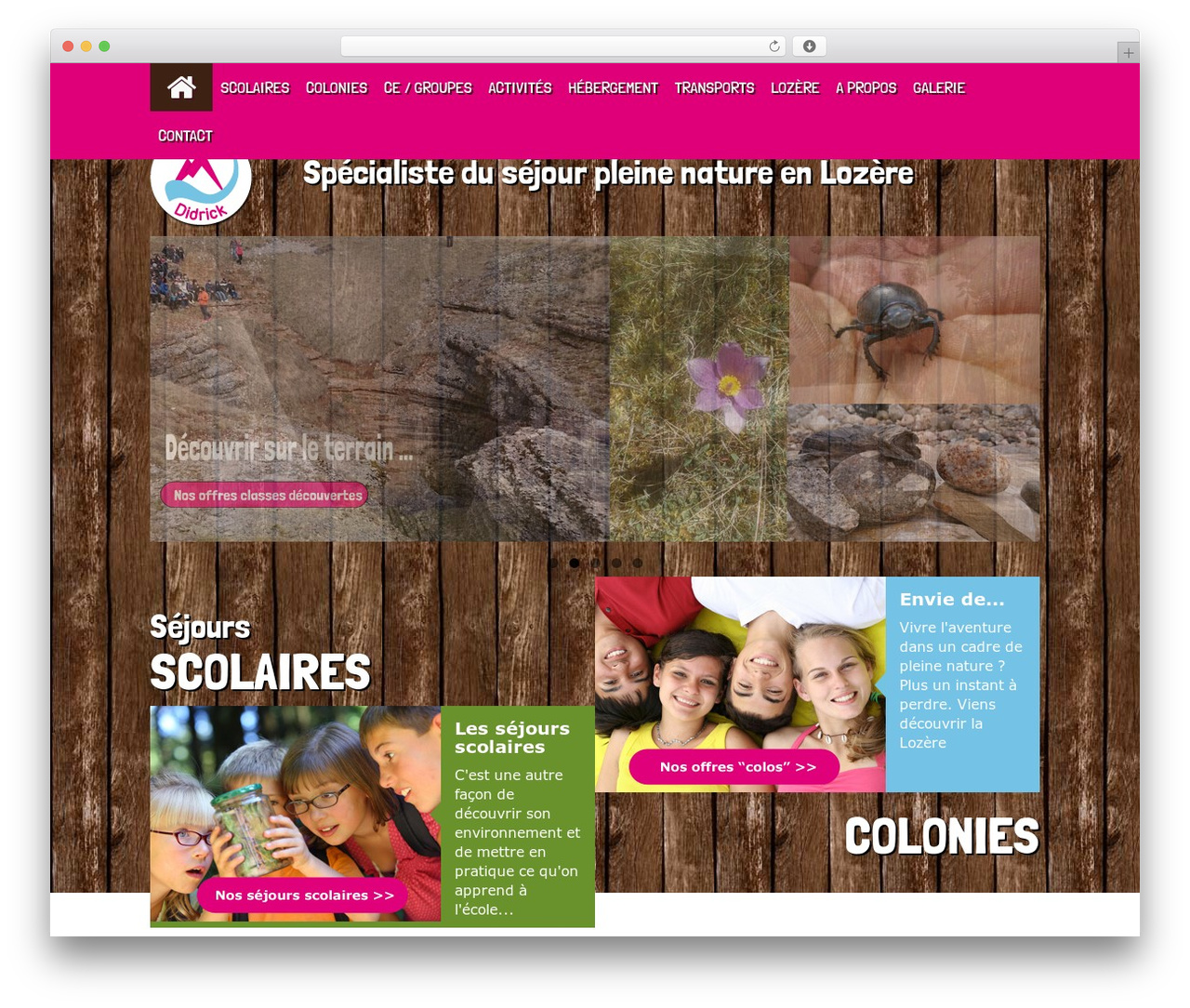 WP theme WP Bootstrap Suricate - didrick-vacances.com