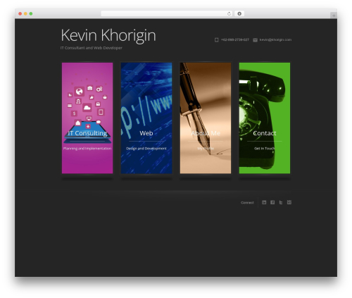 Cascade WordPress theme - kevinkhorigin.com