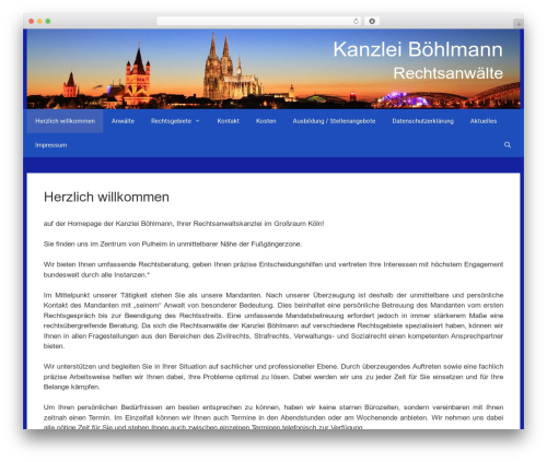 GeneratePress free WordPress theme - kanzlei-boehlmann.com