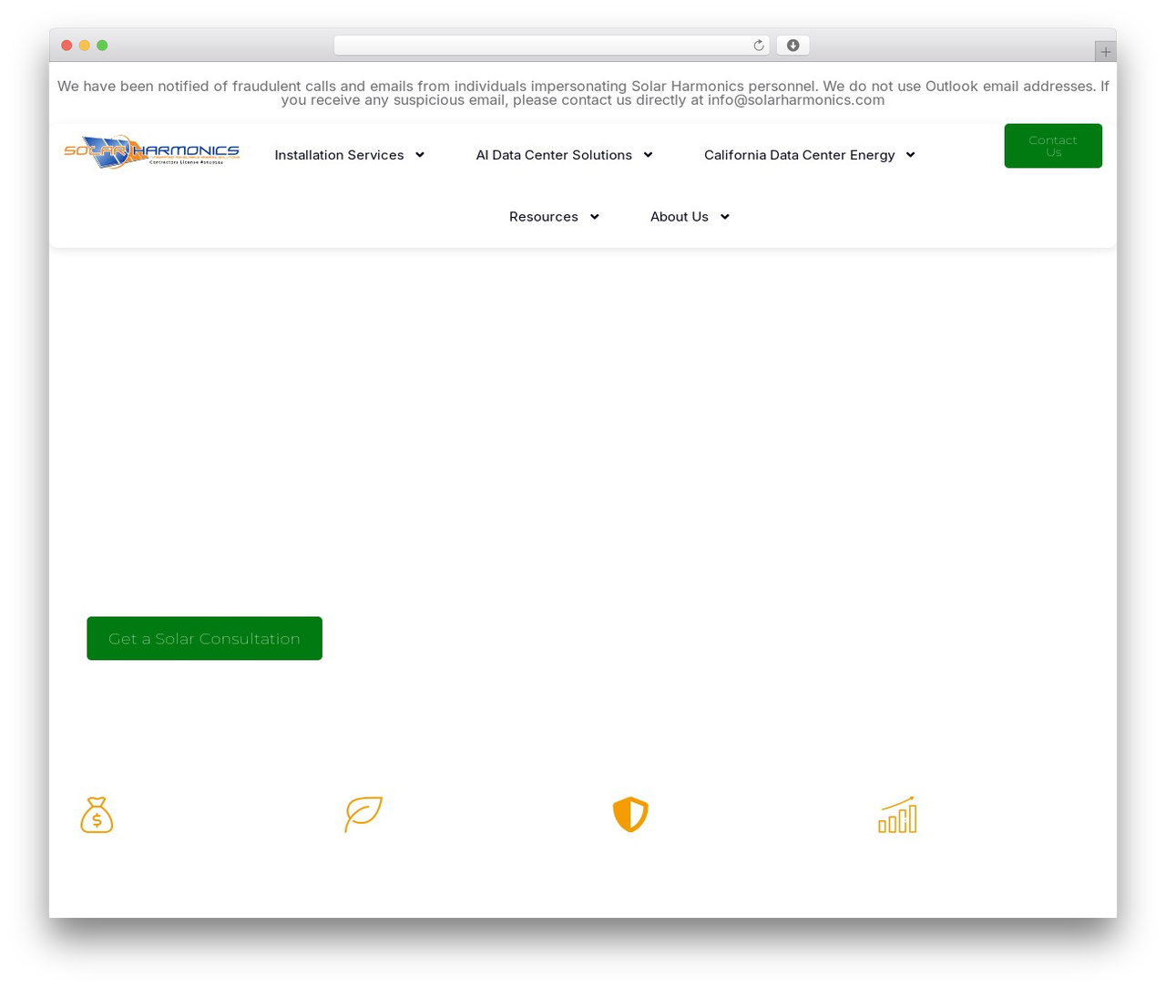 Hello Elementor WordPress theme - solarharmonics.com