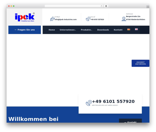 Indutri themer WordPress plugin - ipek-industries.com