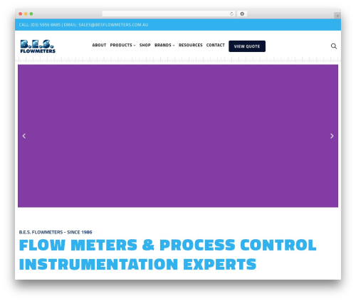 Vitic WordPress theme - besflowmeters.com.au