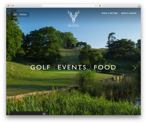 WordPress theme Artworking - bristolgolfclub.co.uk
