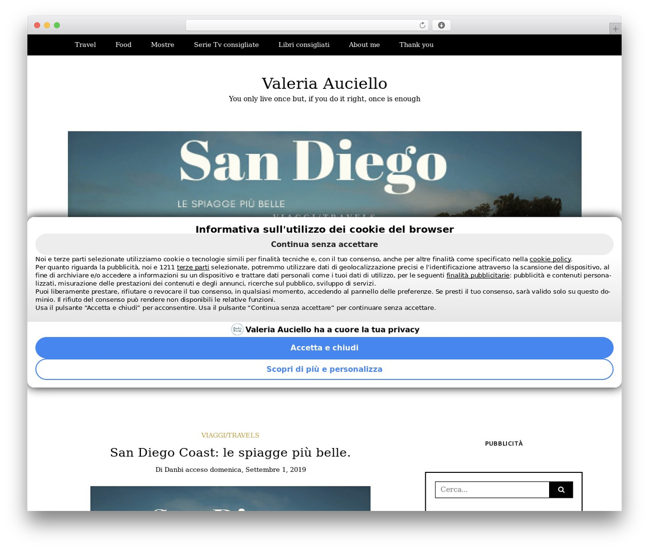 WordPress theme Writee - valeriauciello.it WordPress theme Writee - valeriauciello.it