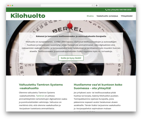 WordPress theme Divi - kilohuolto.com