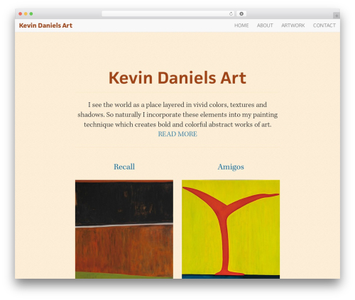 WordPress website theme GitPress - kevindanielsart.com