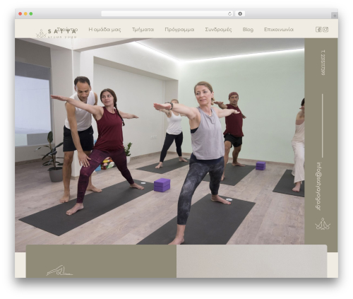Yoku WordPress website theme - satyayoga.gr