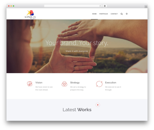 Best WordPress theme Mobius - kenbur.com