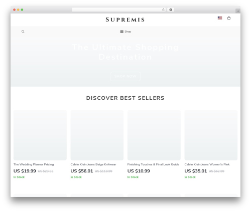 Botticelli WordPress ecommerce theme - supremis.shop