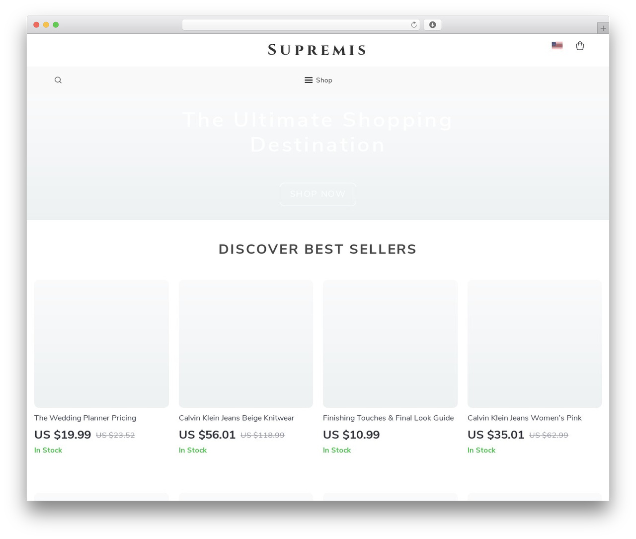 Botticelli Child WordPress ecommerce theme - supremis.shop