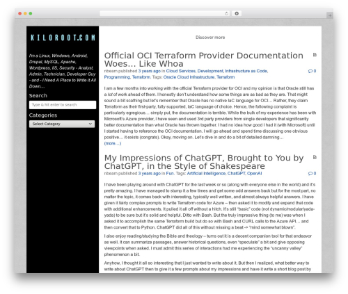 Lean WordPress theme - kiloroot.com Lean WordPress theme - kiloroot.com