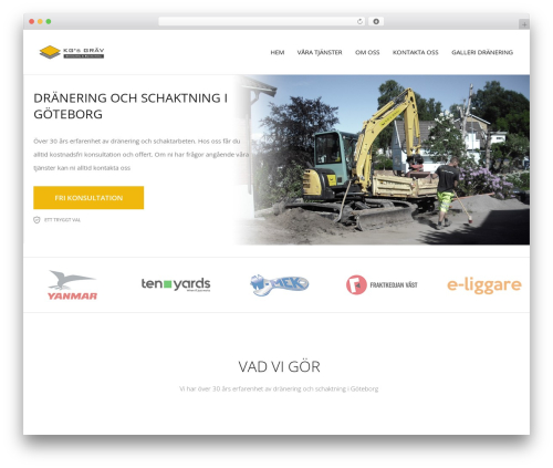 Lionic WordPress page theme - kgsgrav.se
