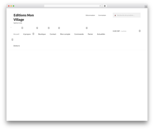 Storefront powerpack WordPress plugin - editionsmonvillage.ch