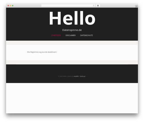 Sublime Press WordPress theme - datenspinne.de