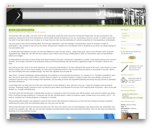 Theme WordPress Almost Spring - kieranoshea.com