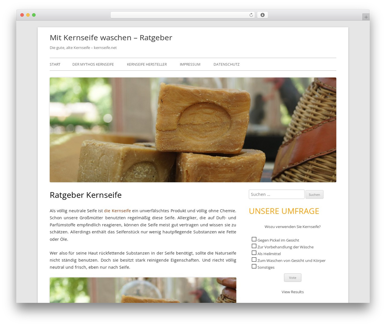 Tiny Forge WordPress website theme - kernseife.net Tiny Forge WordPress website theme - kernseife.net
