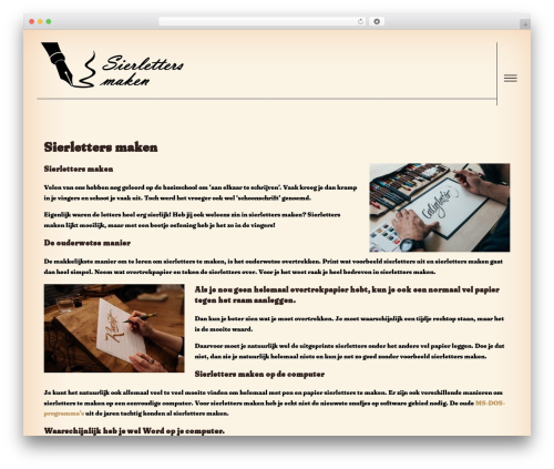 Visual Coffee free WP theme - sierlettersmaken.nl