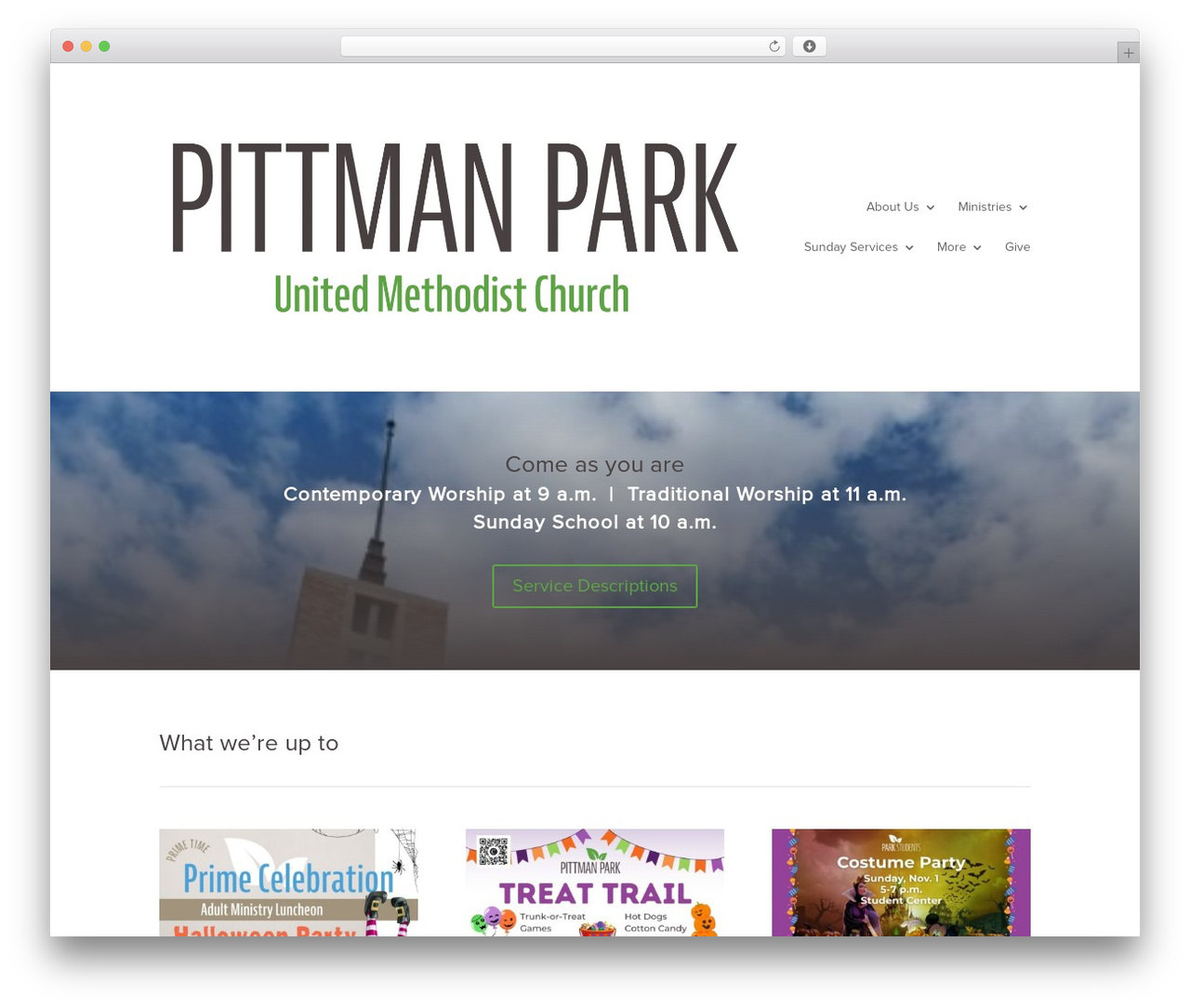 WordPress theme Divi - pittmanpark.org