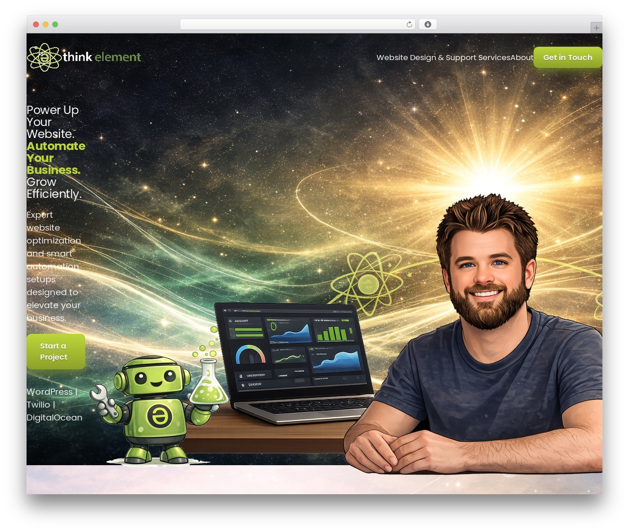 WordPress theme Element Creative Theme - think-element.com WordPress theme Element Creative Theme - think-element.com