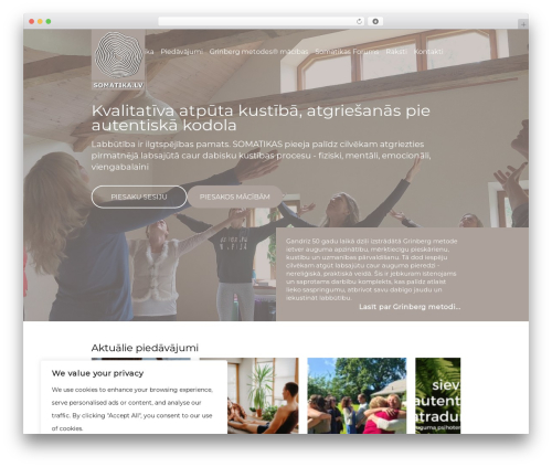 WordPress website theme PicoStrap5 Child Base - somatika.lv