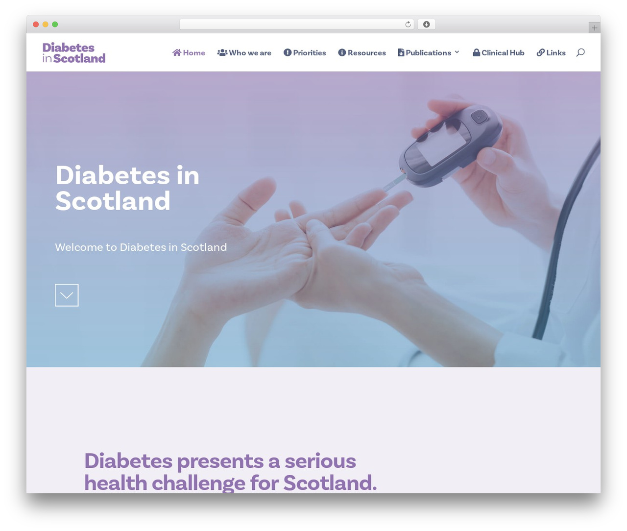 WP theme Divi - diabetesinscotland.org.uk