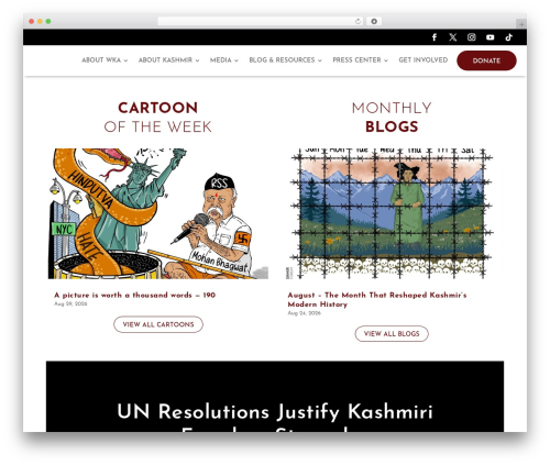 WP theme Extra - kashmirawareness.org
