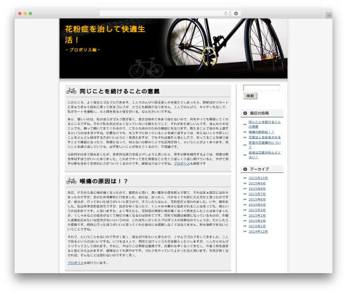 マウンテンバイク 2列右メニュー theme WordPress - kenkou-propolis.com