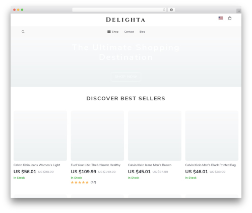Botticelli WordPress store theme - delighta.pro