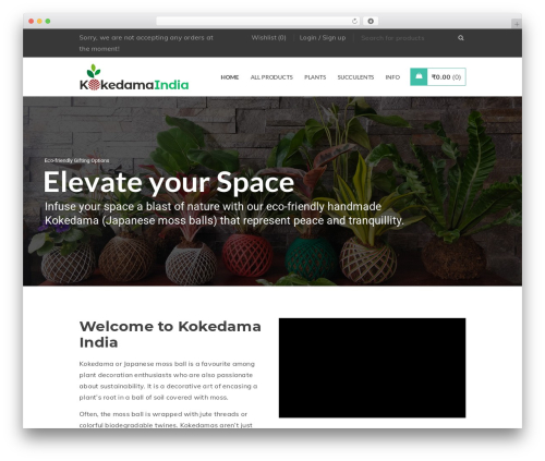Gon theme WordPress - kokedamaindia.com