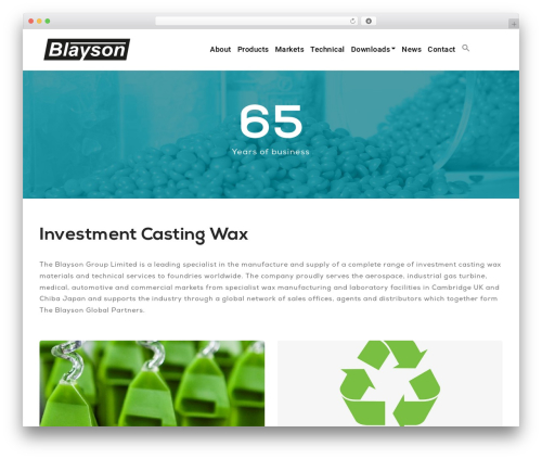 Industify top WordPress theme - blayson.com