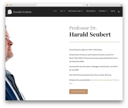 JackBaker WordPress theme - harald-seubert.de